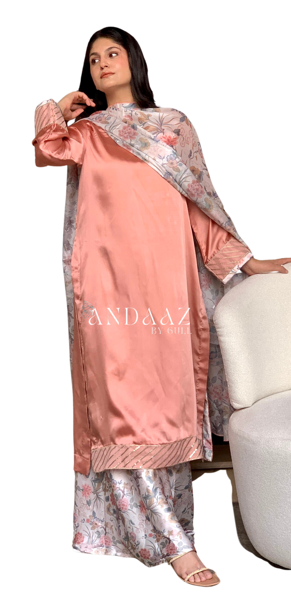 Printed Plazo Suit with Printed Duppatta